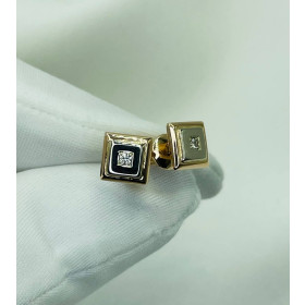 Золоті сережки з діамантами